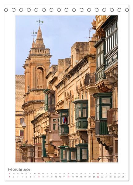 Produktbild: Malta Impressionen (Tischkalender 2026 DIN A5 hoch), CALVENDO Monatskalender