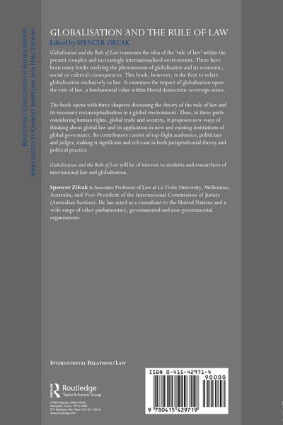 Produktbild: Globalisation and the Rule of Law