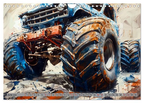 Produktbild: Monstertruck Madness (Wall Calendar 2026 DIN A4 landscape), CALVENDO 12 Month Wall Calendar