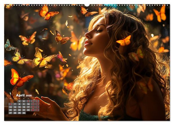 Produktbild: Verzaubert von Magie und Romantik (Wandkalender 2026 DIN A2 quer), CALVENDO Monatskalender