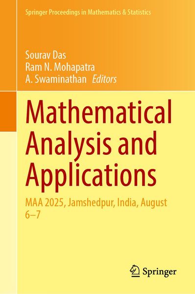 Produktbild: Mathematical Analysis and Applications