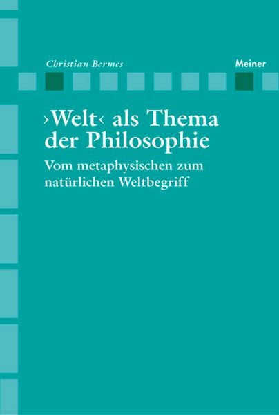 Produktbild: >Welt< als Thema der Philosophie
