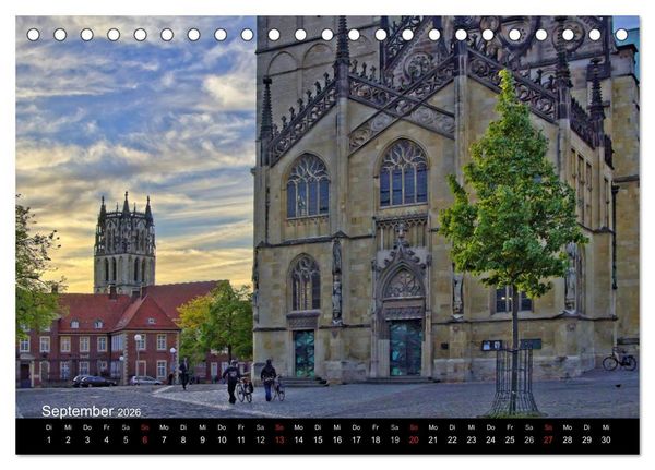 Produktbild: M&uuml;nster - Geschichten aus verschiedenen Jahrhunderten (Tischkalender 2026 DIN A5 quer), CALVENDO Monatskalender
