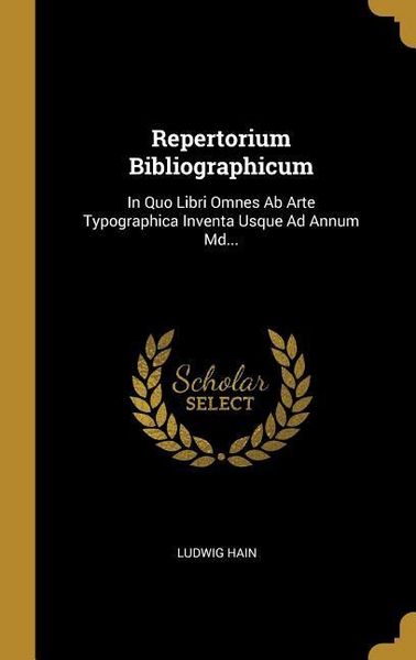 Produktbild: Repertorium Bibliographicum