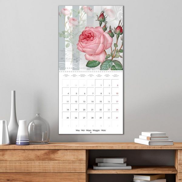 Produktbild: The Magical Roses Collages with roses from Pierre Joseph Redout&eacute; (Wall Calendar 2026 12 &times; 12 Inch) CALVENDO 12 Month Wall Calendar