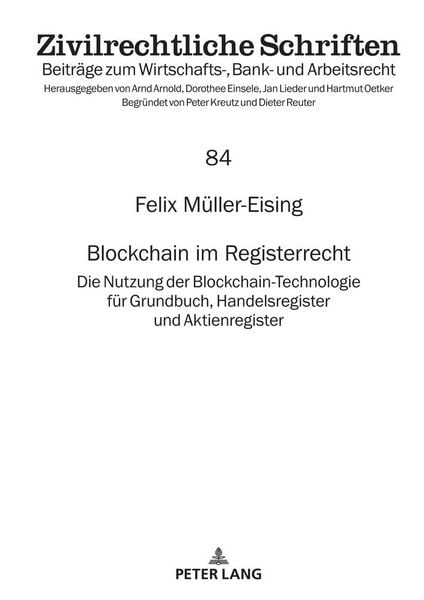 Produktbild: Blockchain im Registerrecht