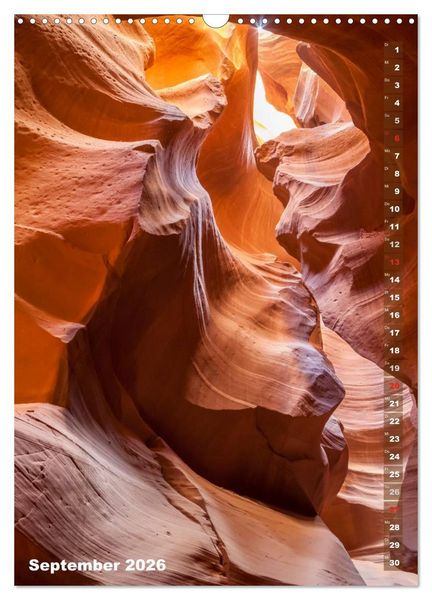 Produktbild: ARIZONA UND UTAH Rote Felsen (Wandkalender 2026 DIN A3 hoch), CALVENDO Monatskalender
