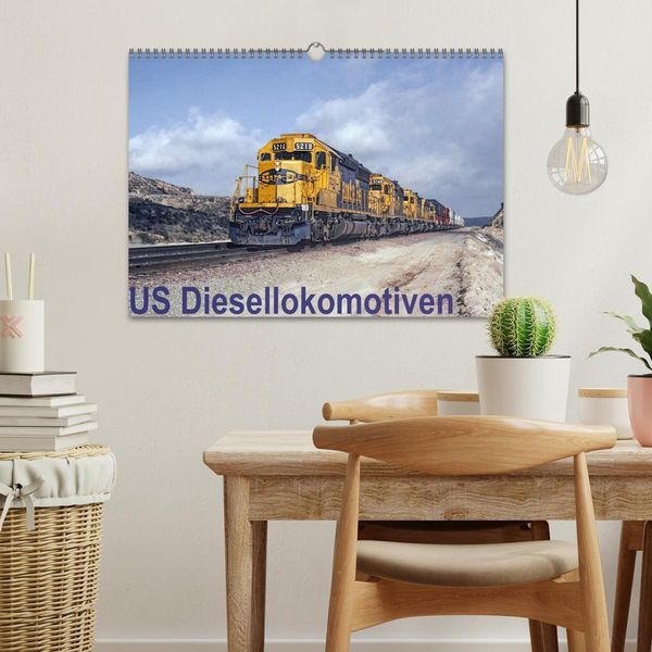 Produktbild: US Diesellokomotiven (Wandkalender 2026 DIN A3 quer), CALVENDO Monatskalender