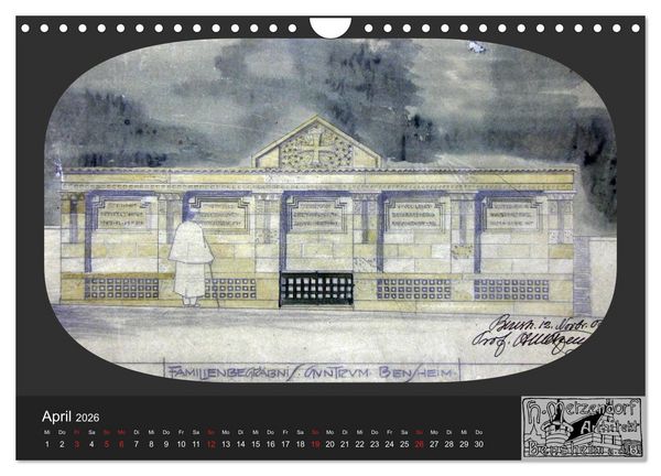 Produktbild: Lebensr&auml;ume um 1900 (Wandkalender 2026 DIN A4 quer), CALVENDO Monatskalender