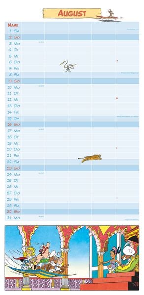 Produktbild: Asterix 2026 Familienplaner - Familien-Timer - Termin-Planer - Kids - Kinder-Kalender - Familien-Kalender - 22x45