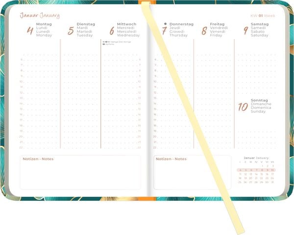 Produktbild: Lady Journal Ginkgo 2027