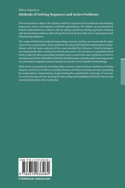 Produktbild: Methods of Solving Sequence and Series Problems