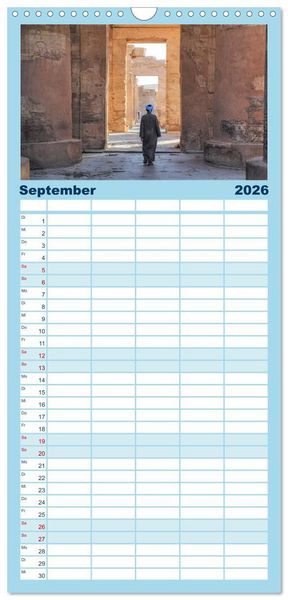 Produktbild: Familienplaner 2026 - &Auml;gypten mit 5 Spalten (Wandkalender, 21 x 45 cm) CALVENDO