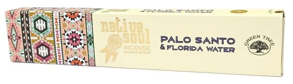 Produktbild: R&auml;ucherst&auml;bchen Green Tree Native Soul "Palo Santo & Florida Water" 15gr.