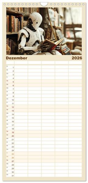 Produktbild: Familienplaner 2026 - Das versteckte Universum mit 5 Spalten (Wandkalender, 21 x 45 cm) CALVENDO