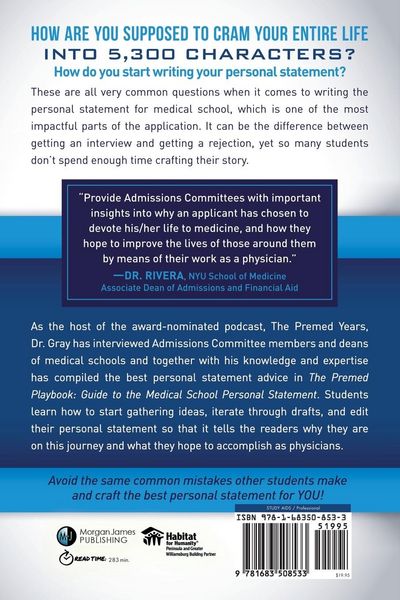 Produktbild: The Premed Playbook Guide to the Medical School Personal Statement