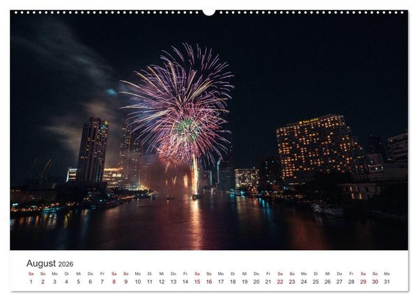 Produktbild: Bangkok - Die spektakul&auml;re Hauptstadt von Thailand. (hochwertiger Premium Wandkalender 2026 DIN A2 quer), Kunstdruck in Hochglanz