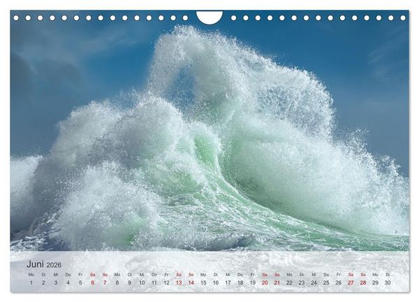 Produktbild: Azurblaue Horizonte - Die Sch&ouml;nheit des Meeres einfangen (Wandkalender 2026 DIN A4 quer), CALVENDO Monatskalender