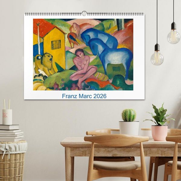 Produktbild: Franz Marc 2026 (Wandkalender 2026 DIN A2 quer), CALVENDO Monatskalender