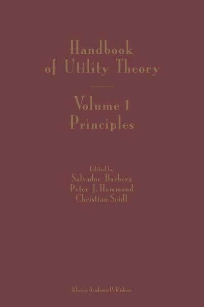 Produktbild: Handbook of Utility Theory