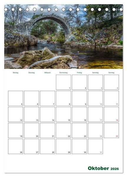 Produktbild: Schottland Entdeckungstour (Tischkalender 2026 DIN A5 hoch), CALVENDO Monatskalender