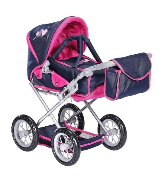 Produktbild: Knorrtoys 63133 - Puppenwagen Ruby - flying hearts blue pink