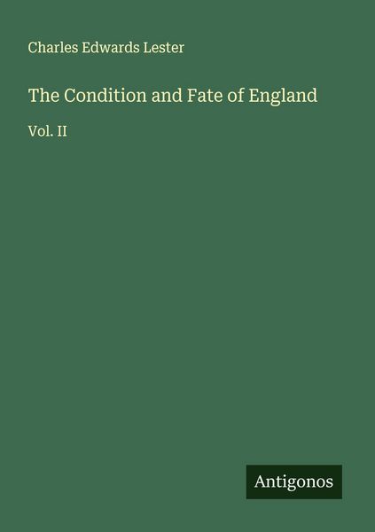 Produktbild: The Condition and Fate of England