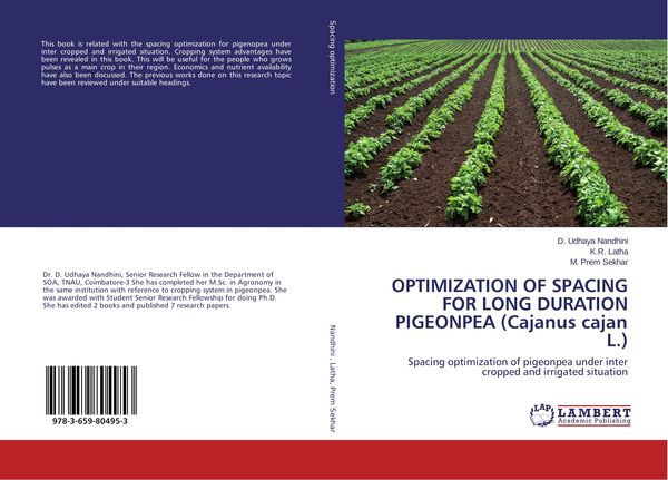 Produktbild: OPTIMIZATION OF SPACING FOR LONG DURATION PIGEONPEA (Cajanus cajan L.)