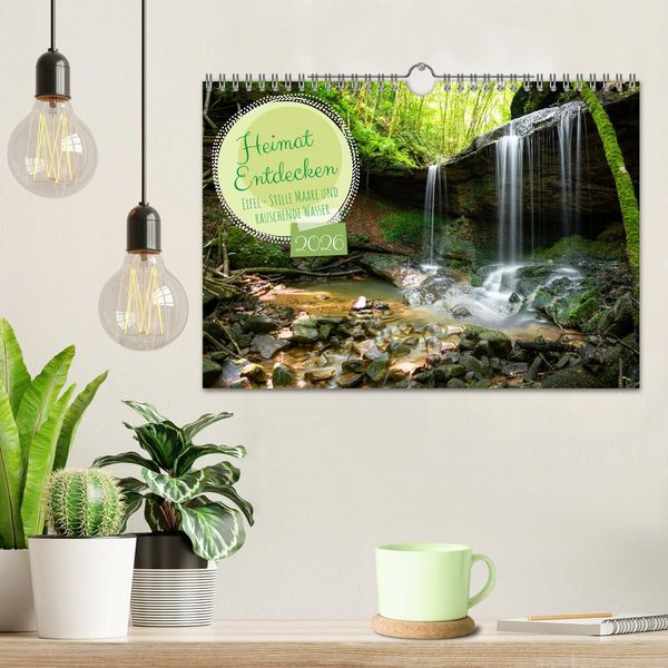 Produktbild: Heimat Entdecken: Eifel - Stille Maare und rauschende Wasser (Wandkalender 2026 DIN A4 quer), CALVENDO Monatskalender
