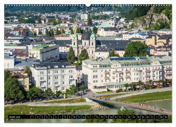 Produktbild: SALZBURG Lovely Old Town (High Quality Premium Wall Calendar 2026 DIN A2 landscape),CALVENDO 12 Month Wall Calendar