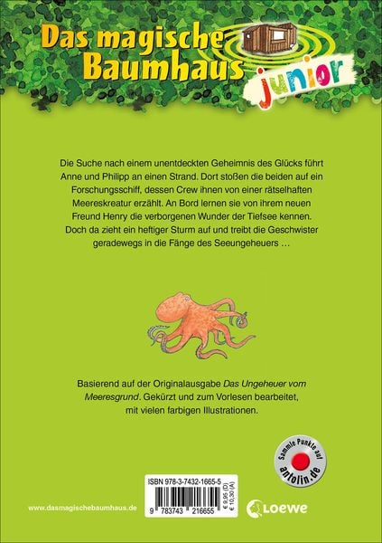 Produktbild: Das magische Baumhaus junior (Band 36) - Suche nach dem Seeungeheuer