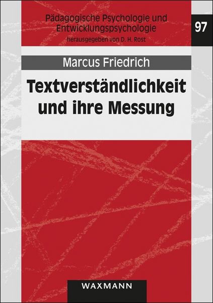 Produktbild: Textverst&auml;ndlichkeit und ihre Messung