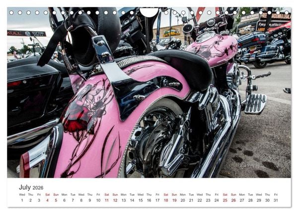 Produktbild: Sturgis - The most famous motorcycle rally in the world (Wall Calendar 2026 DIN A4 landscape), CALVENDO 12 Month Wall Calendar