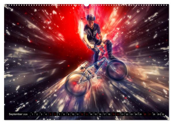 Produktbild: BMX Universum (hochwertiger Premium Wandkalender 2026 DIN A2 quer), Kunstdruck in Hochglanz