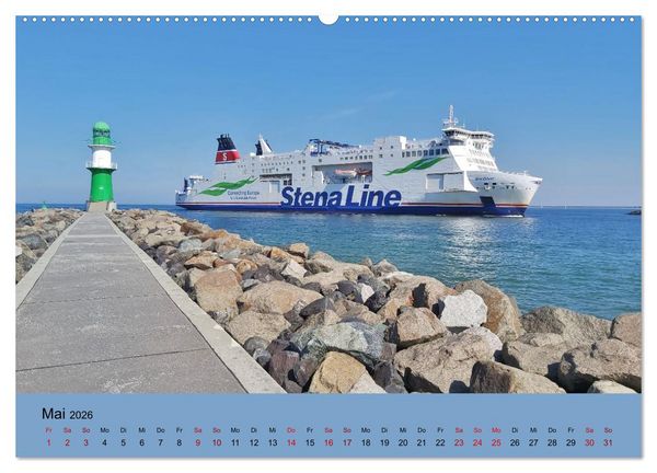 Produktbild: Ostsee von Heringsdorf bis Hiddensee (hochwertiger Premium Wandkalender 2026 DIN A2 quer), Kunstdruck in Hochglanz