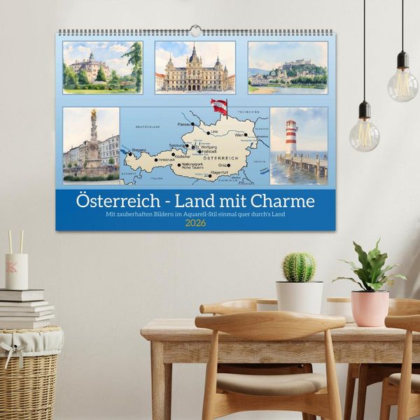 Produktbild: &Ouml;sterreich - Land mit Charme (Wandkalender 2026 DIN A2 quer), CALVENDO Monatskalender