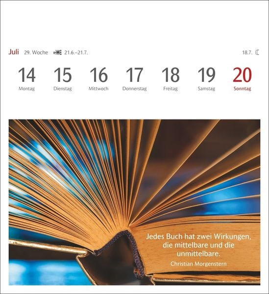 'Die Welt der Bücher Postkartenkalender 2025 - Wochenkalender mit 53 Literaturpostkarten 