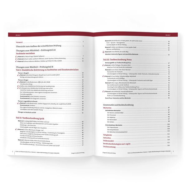 Produktbild: Sicher zum Realschulabschluss Deutsch Baden-W&uuml;rttemberg 2026 &ndash; inkl. L&ouml;sungen und Download