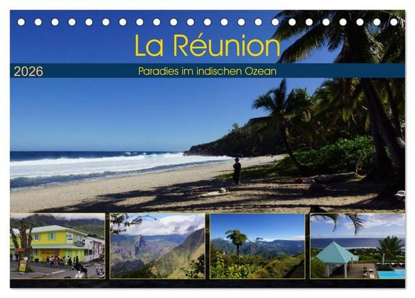 Produktbild: La R&eacute;union - Paradies im indischen Ozean (Tischkalender 2026 DIN A5 quer), CALVENDO Monatskalender