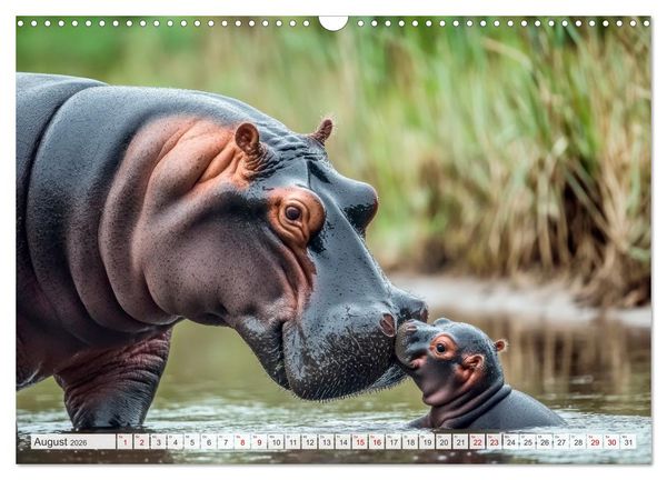 Produktbild: M&uuml;tterherzen im wilden Tierreich (Wandkalender 2026 DIN A3 quer), CALVENDO Monatskalender