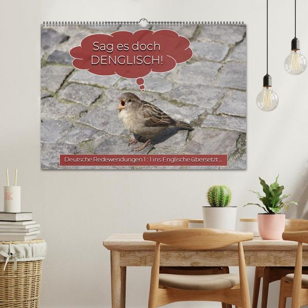 Produktbild: Sag es doch DENGLISCH (Wandkalender 2026 DIN A2 quer), CALVENDO Monatskalender