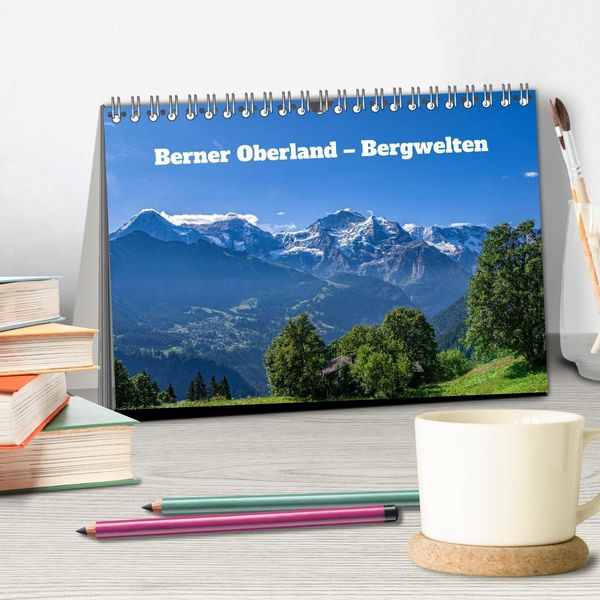 Produktbild: Berner Oberland - Bergwelten (Tischkalender 2027 DIN A5 quer), CALVENDO Monatskalender