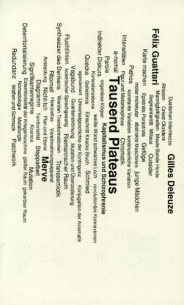 Tausend Plateaus, Gebundene Ausgabe von Gilles Deleuze , Felix Guattari, Merve, 9783883960944