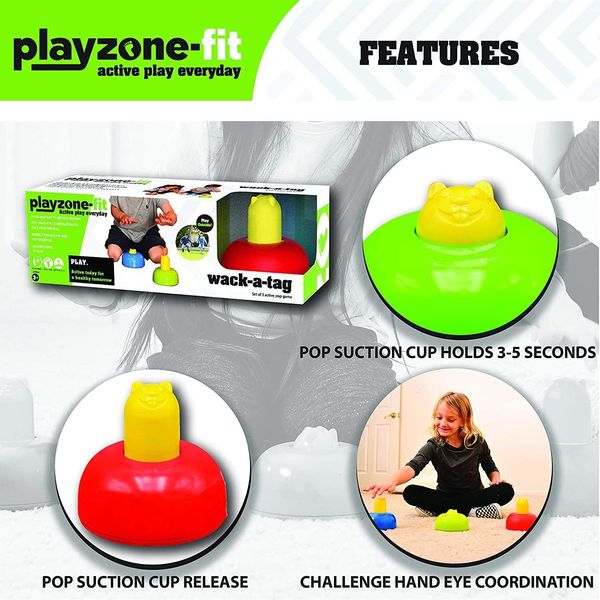 Produktbild: Schildkr&ouml;t 980083 - Fun Sports, Playzone-Fit Wack-A-Tag Set, Reaktionsspiel, 3-teilig