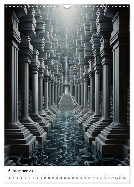 Produktbild: Abstrakte Illusionen (Wandkalender 2026 DIN A3 hoch), CALVENDO Monatskalender