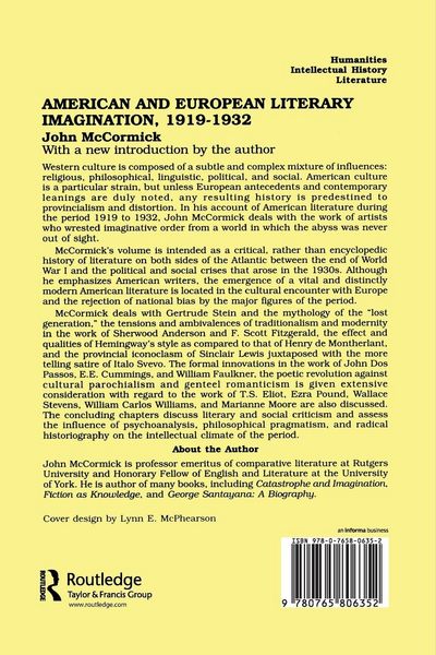 Produktbild: American and European Literary Imagination