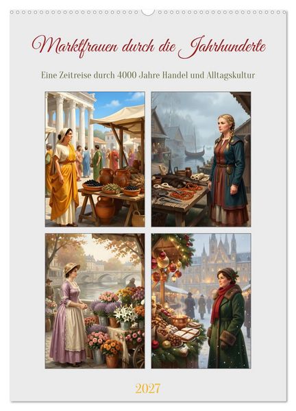 Produktbild: Marktfrauen durch die Jahrhunderte (Wandkalender 2027 DIN A2 hoch), CALVENDO Monatskalender