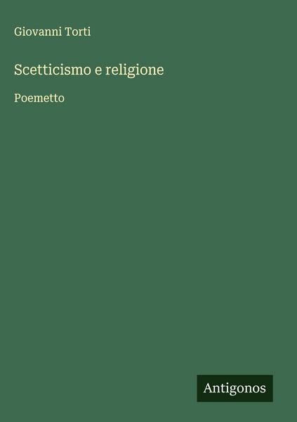 Produktbild: Scetticismo e religione
