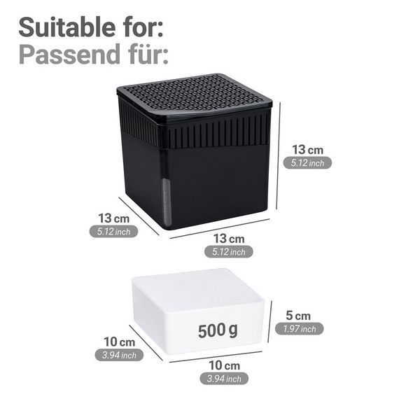 Produktbild: Raumentfeuchter Mod. Cube Nachf&uuml;ller 500 g, 6er, Luftentfeuchter Nachf&uuml;llpack