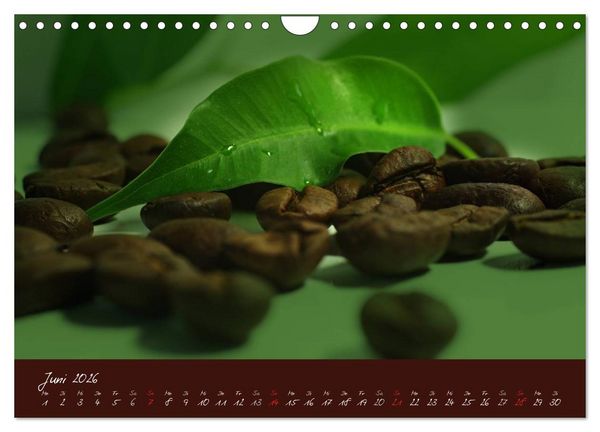 Produktbild: Kaffee Genuss Jahreskalender (Wandkalender 2026 DIN A4 quer), CALVENDO Monatskalender